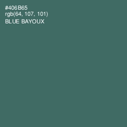 #406B65 - Blue Bayoux Color Image