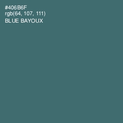 #406B6F - Blue Bayoux Color Image