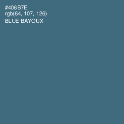 #406B7E - Blue Bayoux Color Image