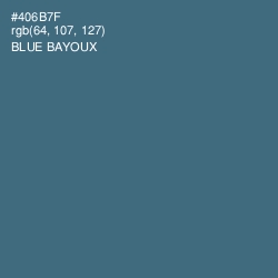 #406B7F - Blue Bayoux Color Image