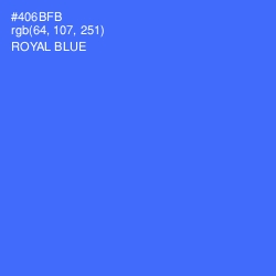 #406BFB - Royal Blue Color Image