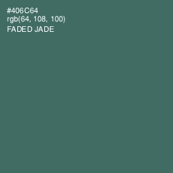 #406C64 - Faded Jade Color Image