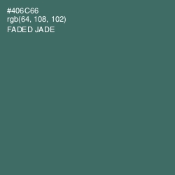 #406C66 - Faded Jade Color Image