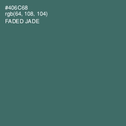 #406C68 - Faded Jade Color Image