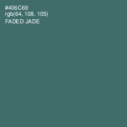 #406C69 - Faded Jade Color Image