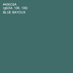 #406C6A - Blue Bayoux Color Image