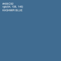 #406C92 - Kashmir Blue Color Image