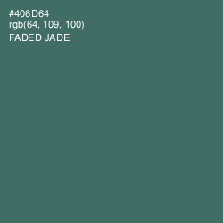 #406D64 - Faded Jade Color Image