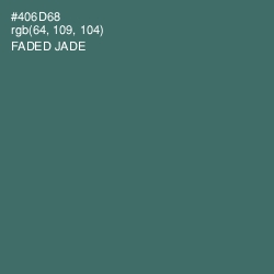 #406D68 - Faded Jade Color Image