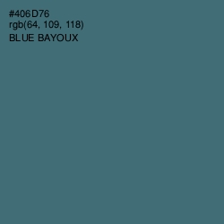 #406D76 - Blue Bayoux Color Image