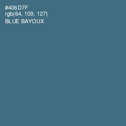 #406D7F - Blue Bayoux Color Image