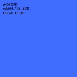 #406DFD - Royal Blue Color Image
