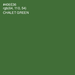 #406E36 - Chalet Green Color Image