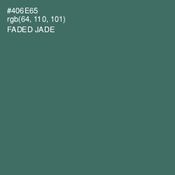 #406E65 - Faded Jade Color Image