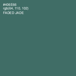 #406E66 - Faded Jade Color Image