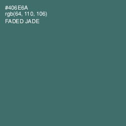 #406E6A - Faded Jade Color Image