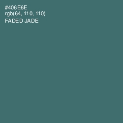 #406E6E - Faded Jade Color Image