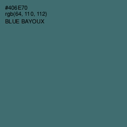 #406E70 - Blue Bayoux Color Image