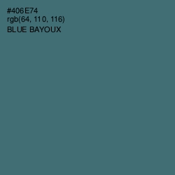 #406E74 - Blue Bayoux Color Image