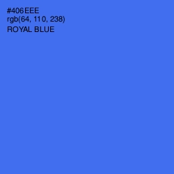 #406EEE - Royal Blue Color Image