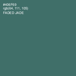#406F69 - Faded Jade Color Image