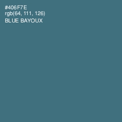 #406F7E - Blue Bayoux Color Image