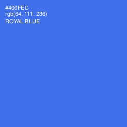 #406FEC - Royal Blue Color Image