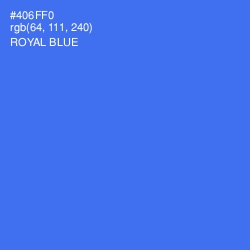 #406FF0 - Royal Blue Color Image