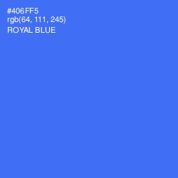 #406FF5 - Royal Blue Color Image