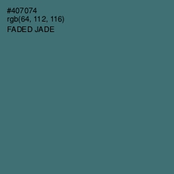 #407074 - Faded Jade Color Image