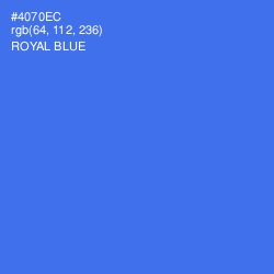 #4070EC - Royal Blue Color Image