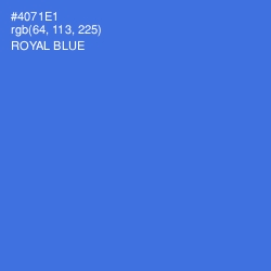 #4071E1 - Royal Blue Color Image