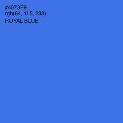 #4073E9 - Royal Blue Color Image