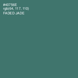 #40756E - Faded Jade Color Image