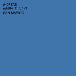 #4075AB - San Marino Color Image