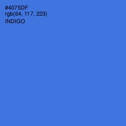#4075DF - Indigo Color Image