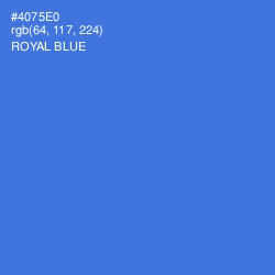 #4075E0 - Royal Blue Color Image