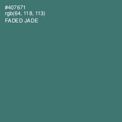 #407671 - Faded Jade Color Image