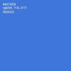 #4076D9 - Indigo Color Image