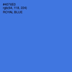 #4076E0 - Royal Blue Color Image