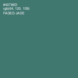 #40786D - Faded Jade Color Image