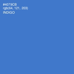 #4079CB - Indigo Color Image