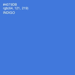 #4079DB - Indigo Color Image