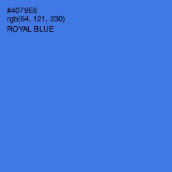 #4079E6 - Royal Blue Color Image