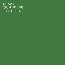 #407A40 - Fern Green Color Image