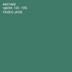 #407A69 - Faded Jade Color Image