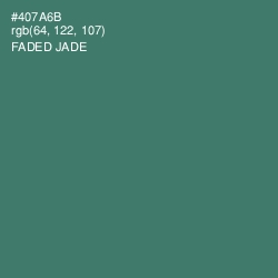 #407A6B - Faded Jade Color Image