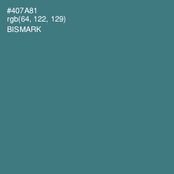 #407A81 - Bismark Color Image