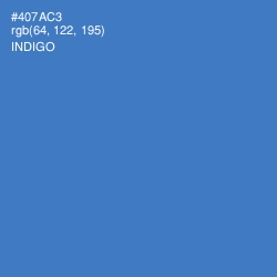 #407AC3 - Indigo Color Image