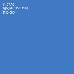 #407AC4 - Indigo Color Image